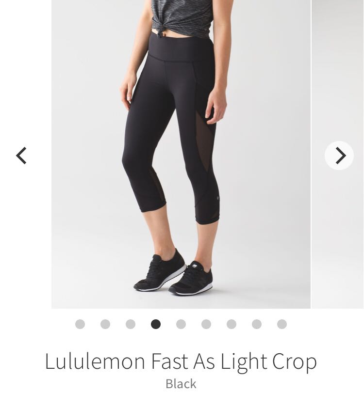 lululemon fast as light crop