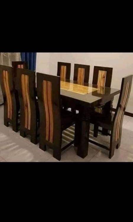 8 Seaters Mahogany Dining Table Set Home Furniture Furniture Fixtures Tables Chairs On Carousell