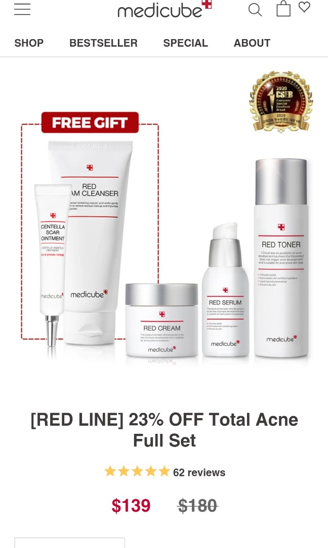 medicube red line full set