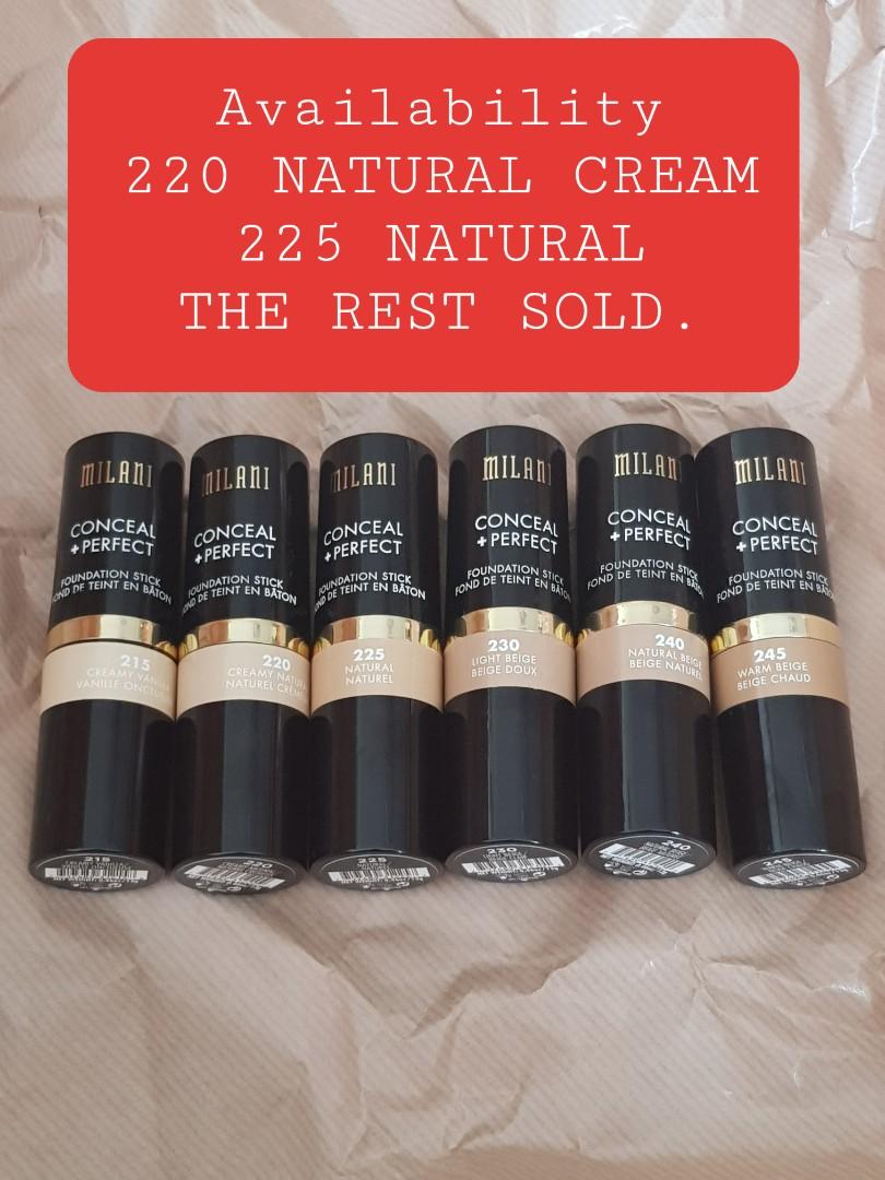 Milani Conceal Perfect Foundation Stick Health Beauty Makeup On Carousell