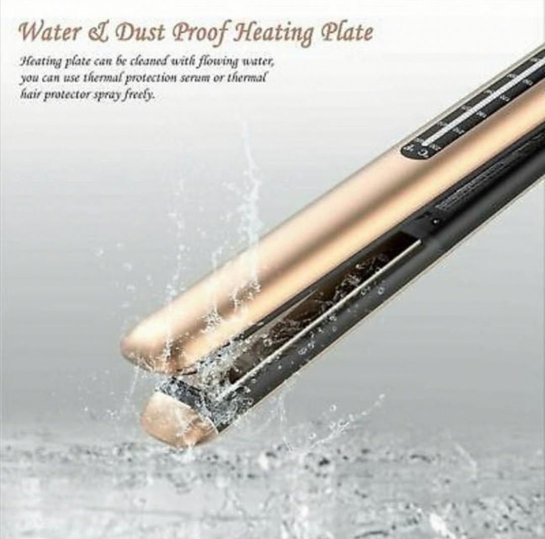 Mixcolor Professional Hair Straightener Flat Iron Ceramic Tourmaline Nano Titanium Plate Fast Heating up with Rotating Adjustable Temp 265 to 450 Dual Voltage Straightening Iron. M7181 Beauty Personal...