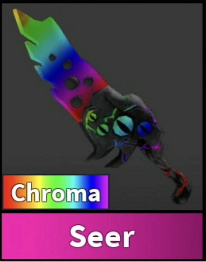 Mm2 Chroma Seer Godly Toys Games Video Gaming In Game Products On Carousell - roblox mm2 deathshard value roblox code generatorexe