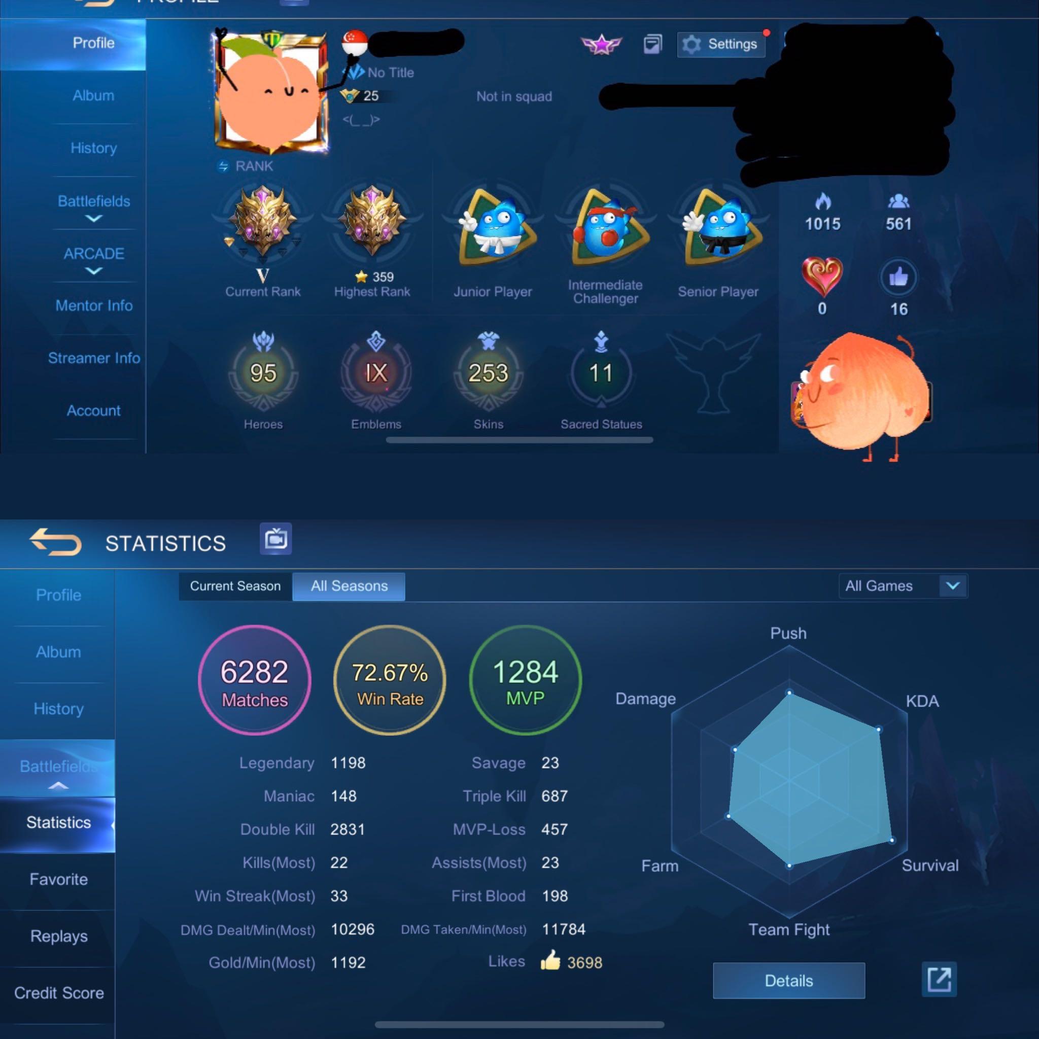 Mobile Legends Account Toys Games Video Gaming Video Games On Carousell