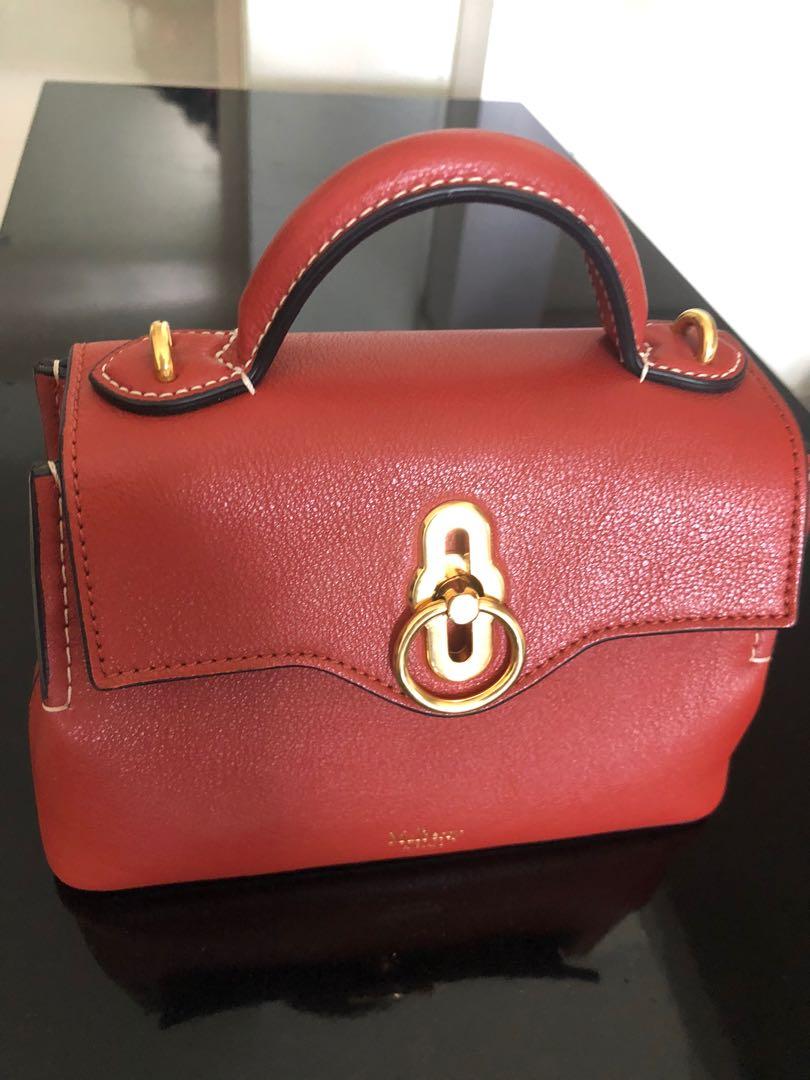 Mulberry micro seaton bag in rust