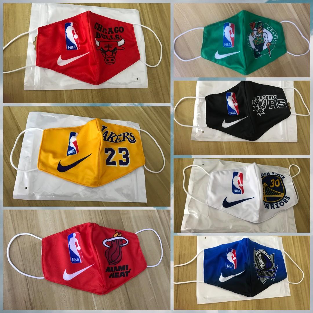Nba Basketball Lakers Miami Heats Mavericks Face Mask Protector Sports Sports Apparel On Carousell