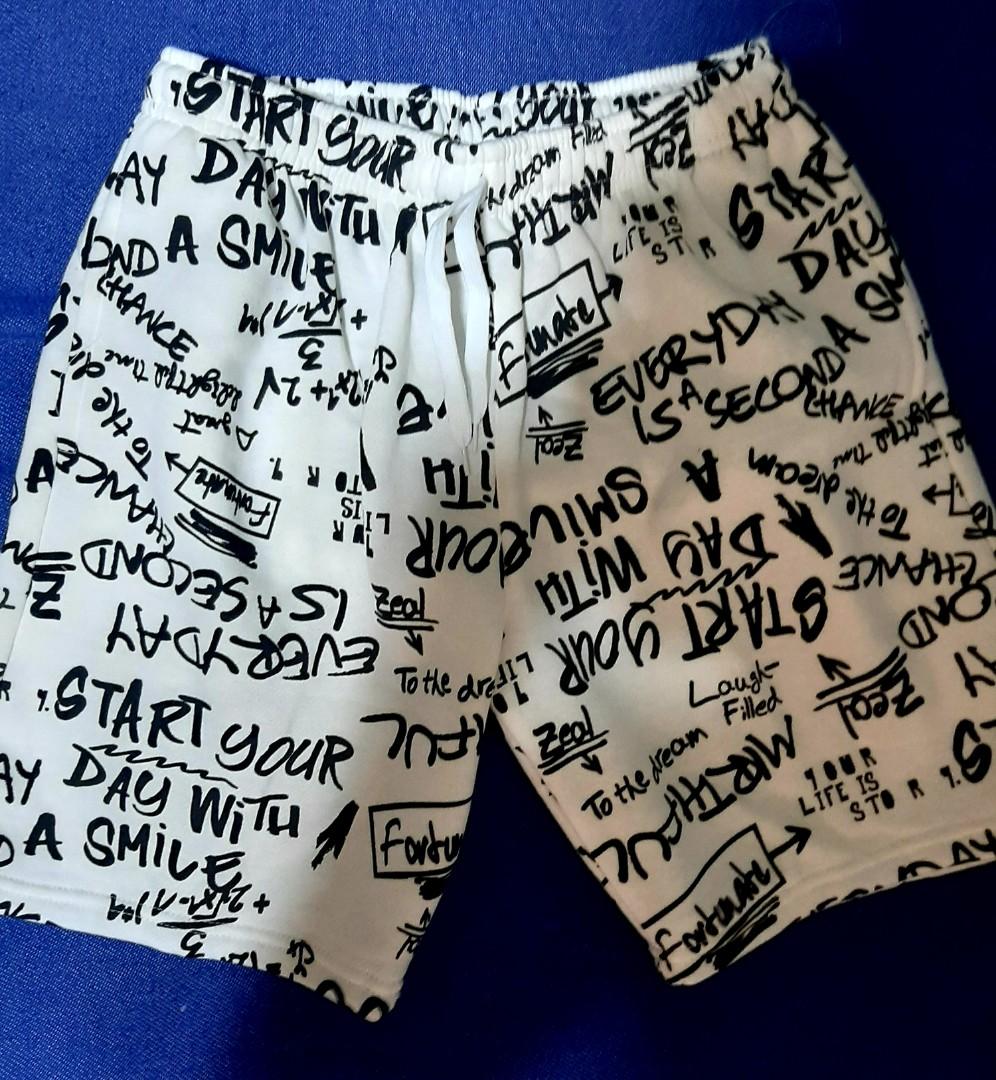 sweat shorts with designs