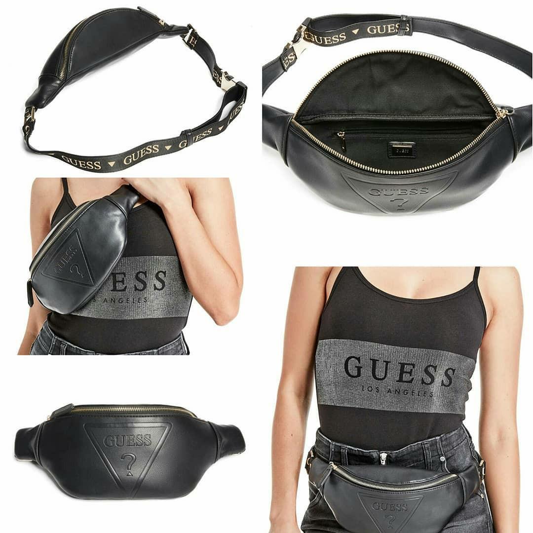 Guess gym embossed shop logo waist pack