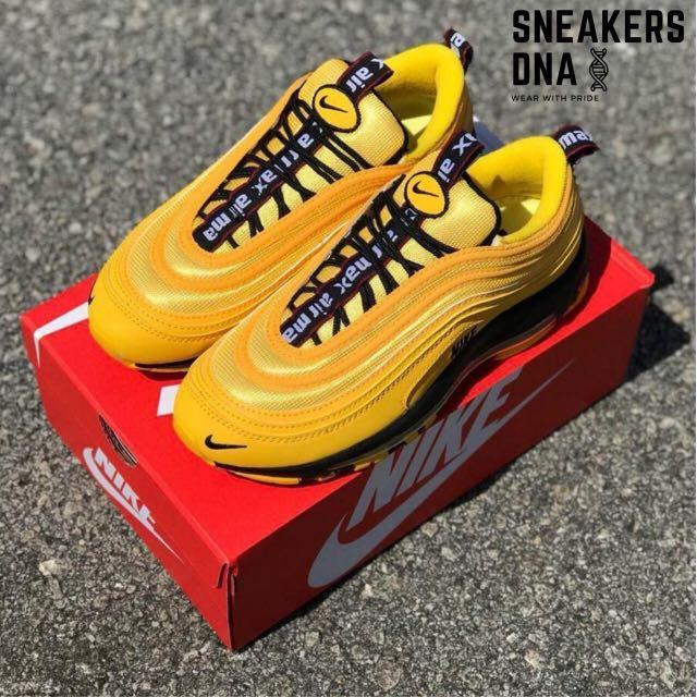 Air max 97 red black and yellow hotsell