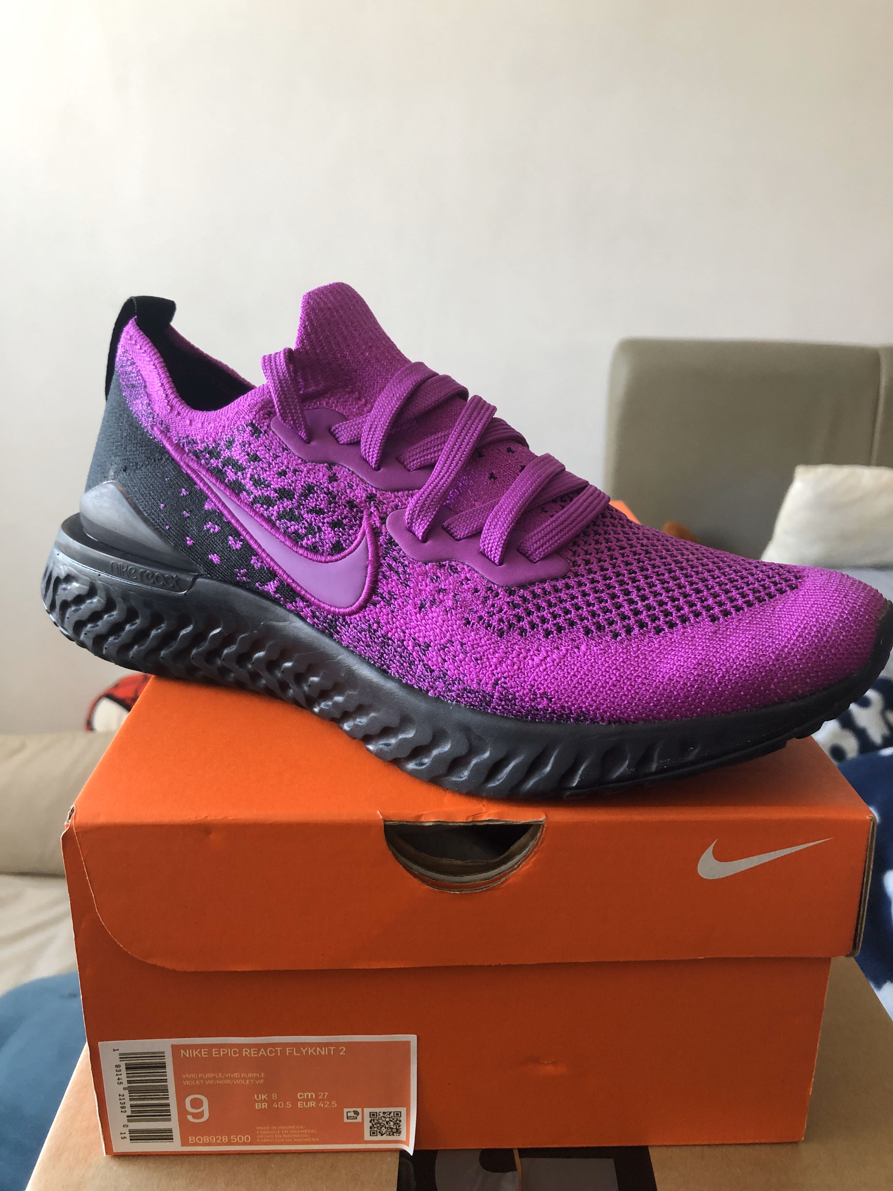 nike epic react violet