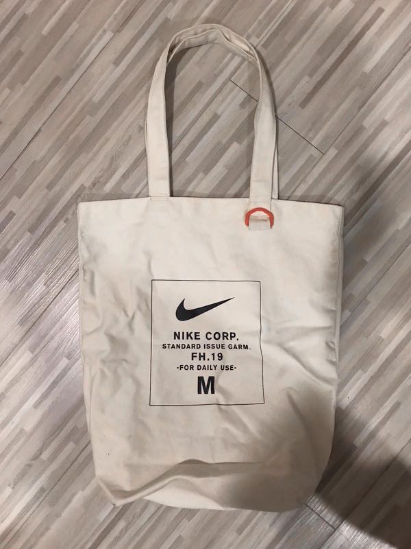 Nike swoosh 2025 canvas tote bag