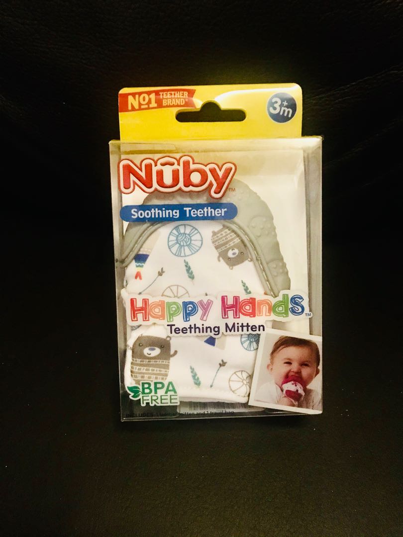nuby soothing teether mitten