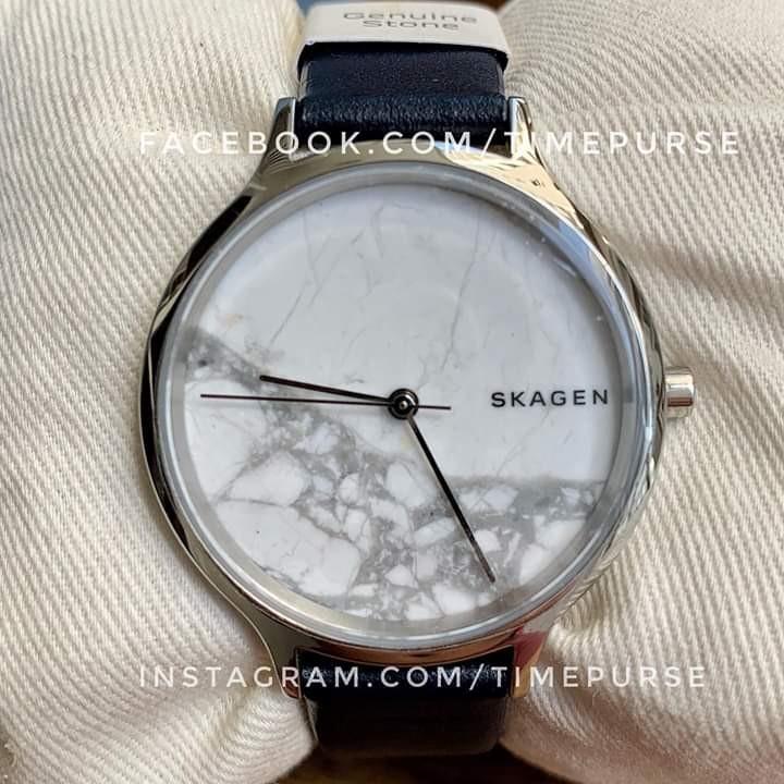 Anita blue leather stone watch outlet