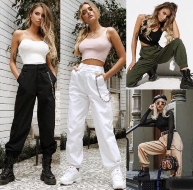 trendy cargo pants womens