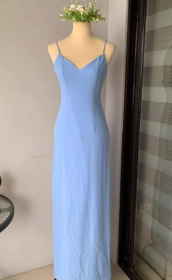 Powder Blue Wedding Guests Attire Women S Fashion Clothes Dresses Skirts On Carousell