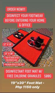 Red Disinfectant Mat