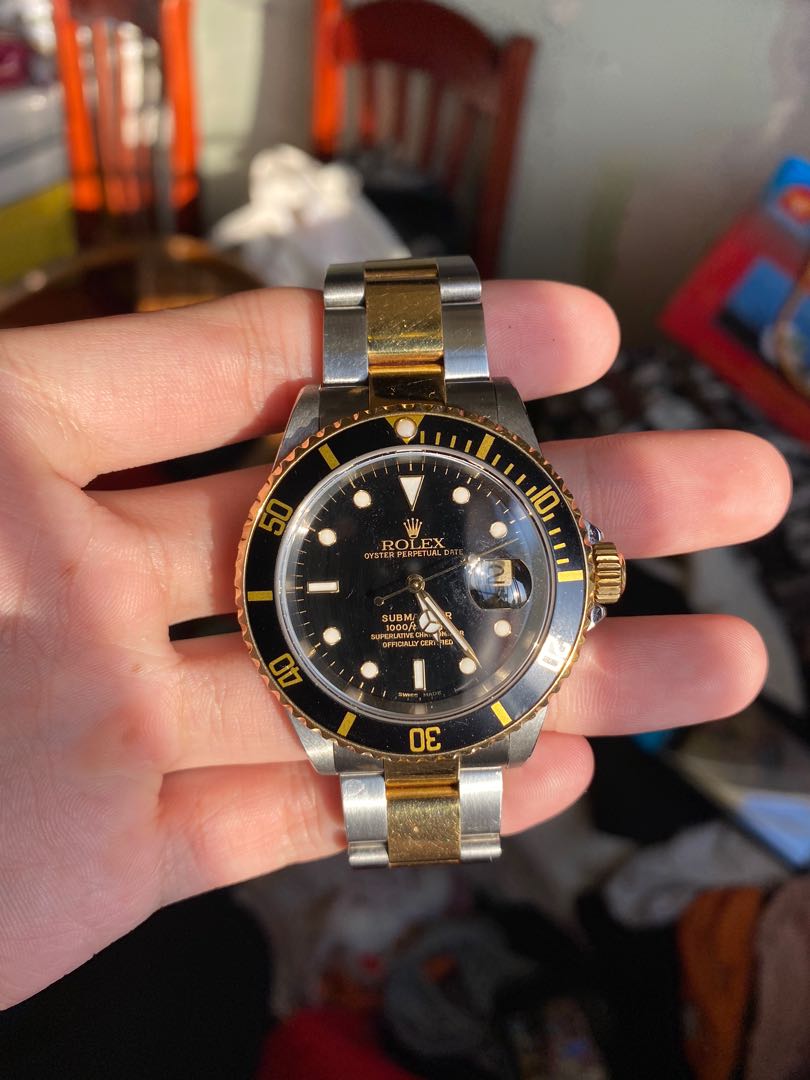 劳力士Rolex 16613ln, 名牌, 手錶- Carousell