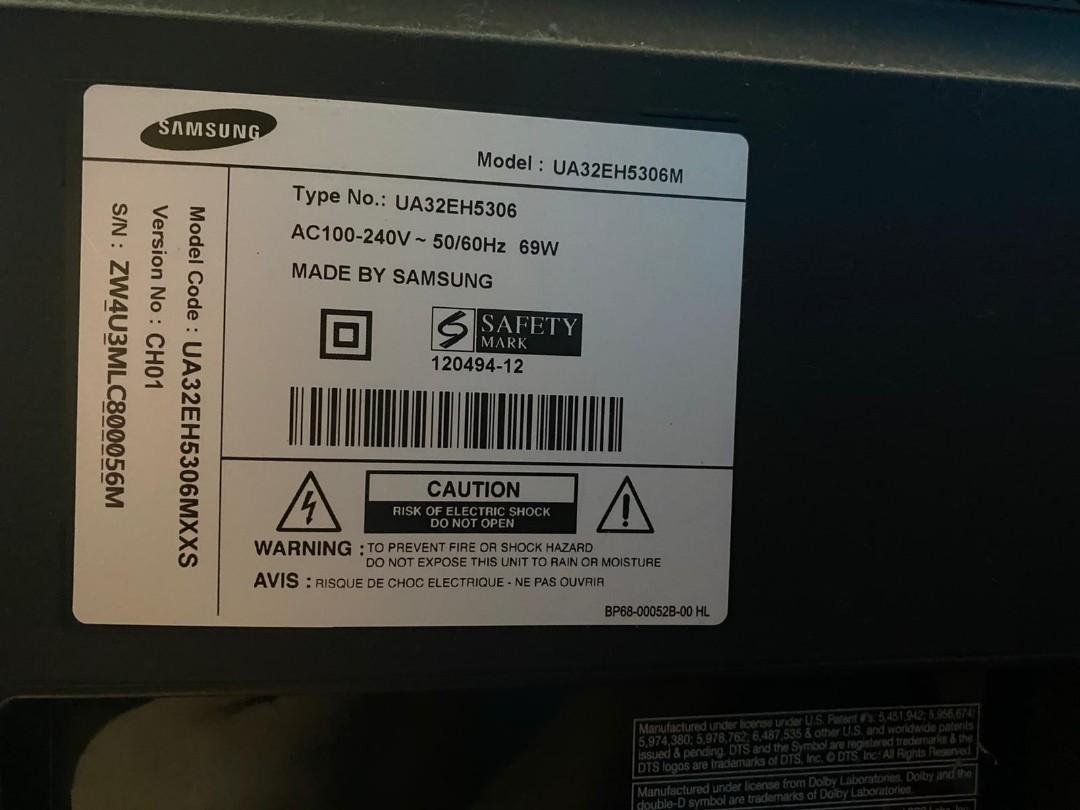 Samsung 55' LED TV Problem It Wont Turn On, 49 OFF