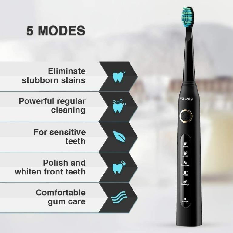 sboly 2 sonic electric toothbrushes