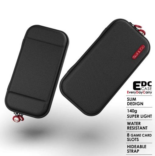 Skull & Co. EDC Case For Nintendo Switch Lite (Carrying Case Only) (Category: Cases & Covers) located in Manila. Submitted by techsmartph (Listing ID 1010671905, Image 2). Description: * Protective case and thumb grip compatible. * Hardshell case provides 360° protection for your SWITCH Lite. * Slim design and super light. * 8 game card slots. * A strap that can be tucked away when not in use. * The EDC Case and the LiteCase can be purchased as a