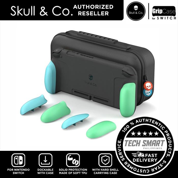 Skull & Co. GripCase Bundle For Nintendo SWITCH (Category: Cases & Covers) located in Manila. Submitted by techsmartph (Listing ID 1010670792, Image 1). Description: * Made of soft TPU material providing solid protection, easy to wear and remove, convenient for players to switch between different gaming modes. * A hard shell carrying case provides huge storage space for power bank, AC Adaptor(two pins) and even 3DS LX. * The GripCase and Maxcarry