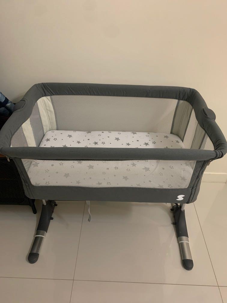 snap on baby crib
