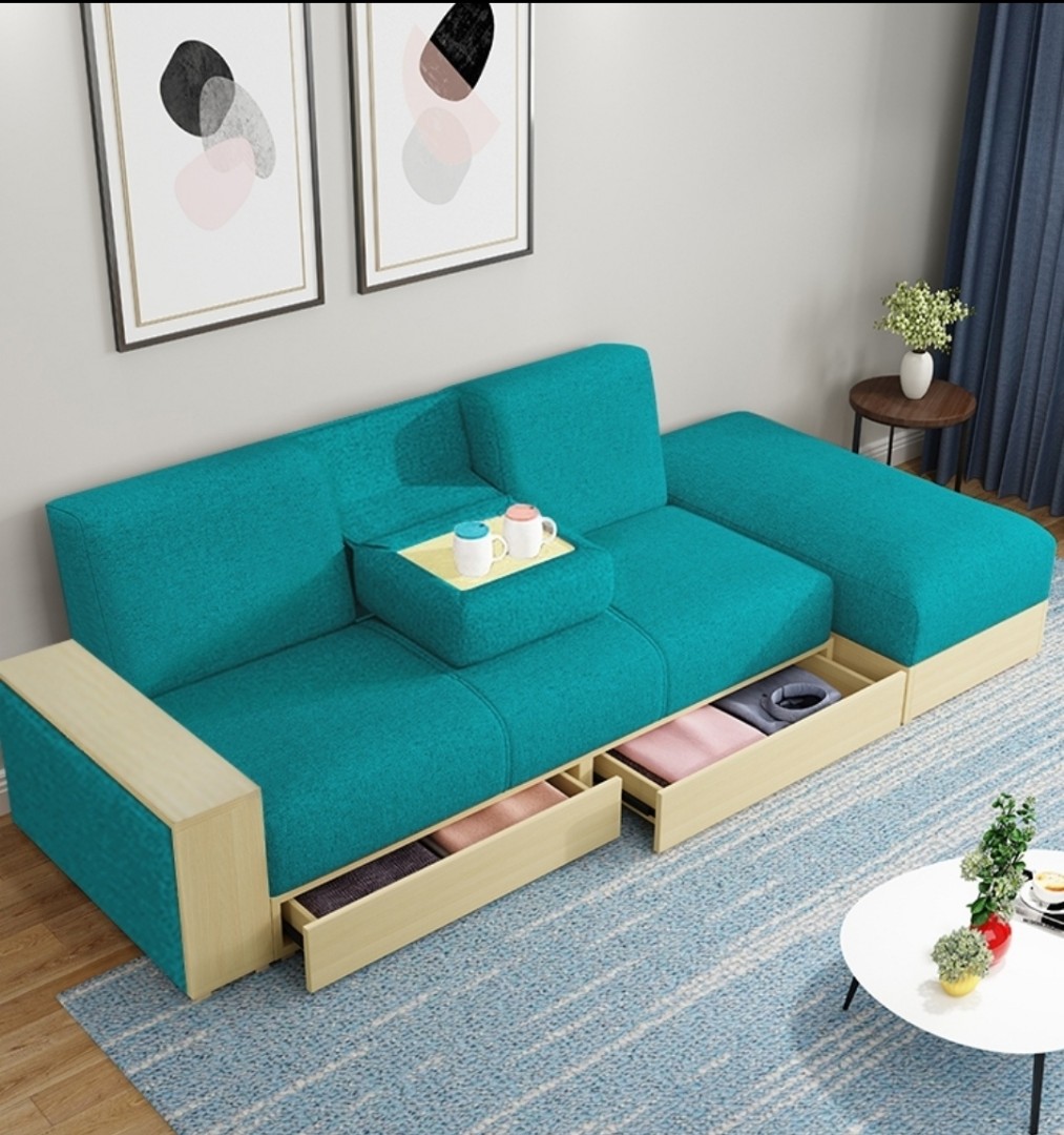 包送貨Sofa Bed 梳化床 雙人 沙發床 三人, Home & Furniture, Furniture on Carousell