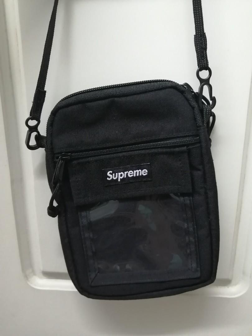 supreme black utility bag