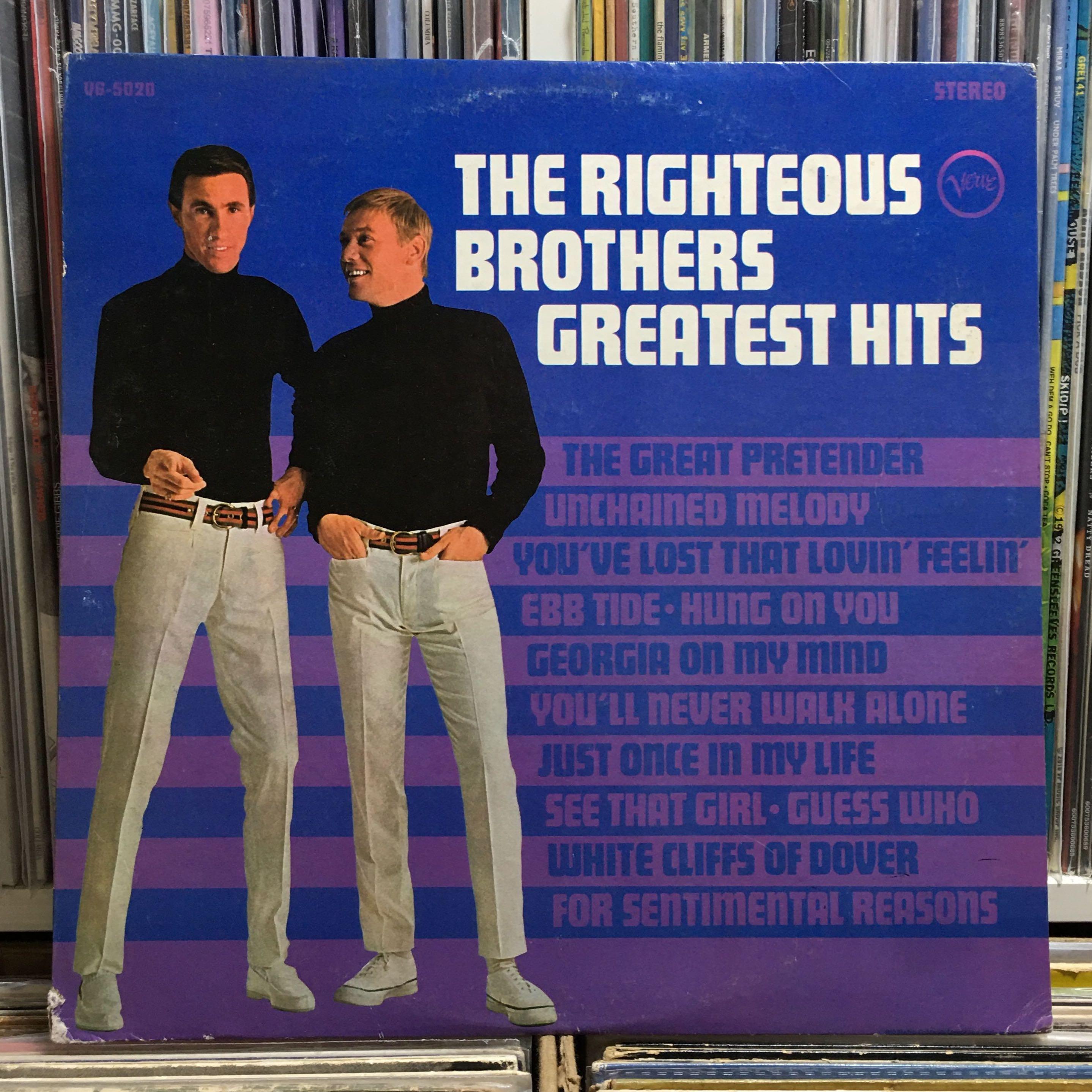 The Righteous Brothers The Righteous Brothers Greatest Hits 1967 Us Pressing Vinyl Is Excellent Vinyl Record Music Media Cds Dvds Other Media On Carousell