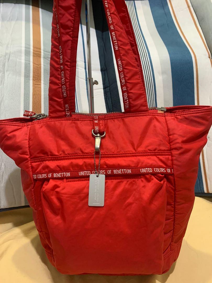 benetton red bag
