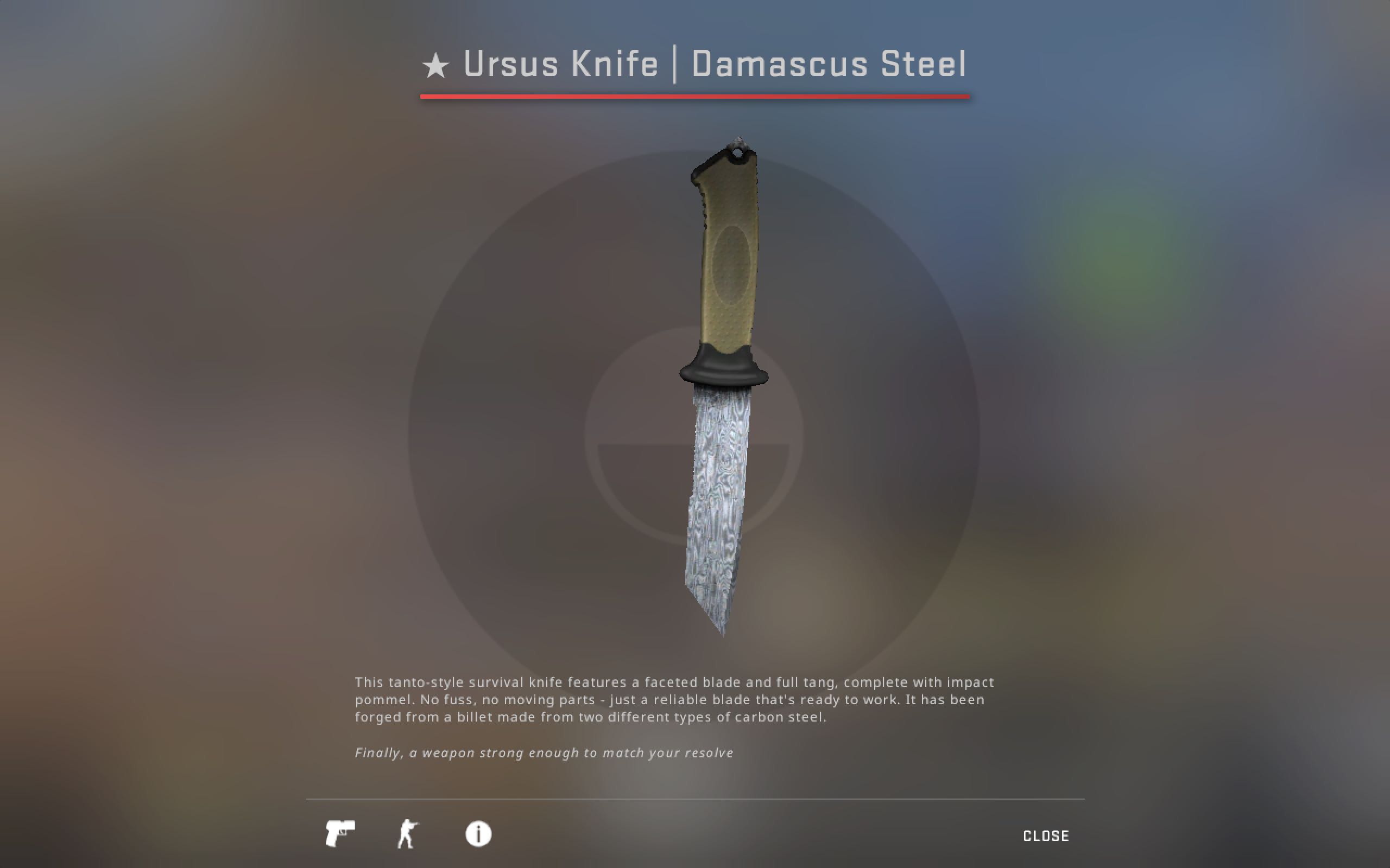 Ursus Knife Damascus Steel Csgo Toys Games Video Gaming In Game Products On Carousell