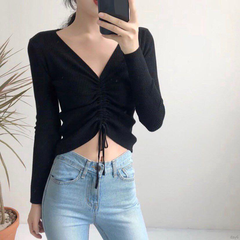 V NECK DRAWSTRING (Category: Sleeveless) located in Singapore. Submitted by charm_jorel (Listing ID 1010633429, Image 4). Description: available FREE SIZE/ONE SIZE.
