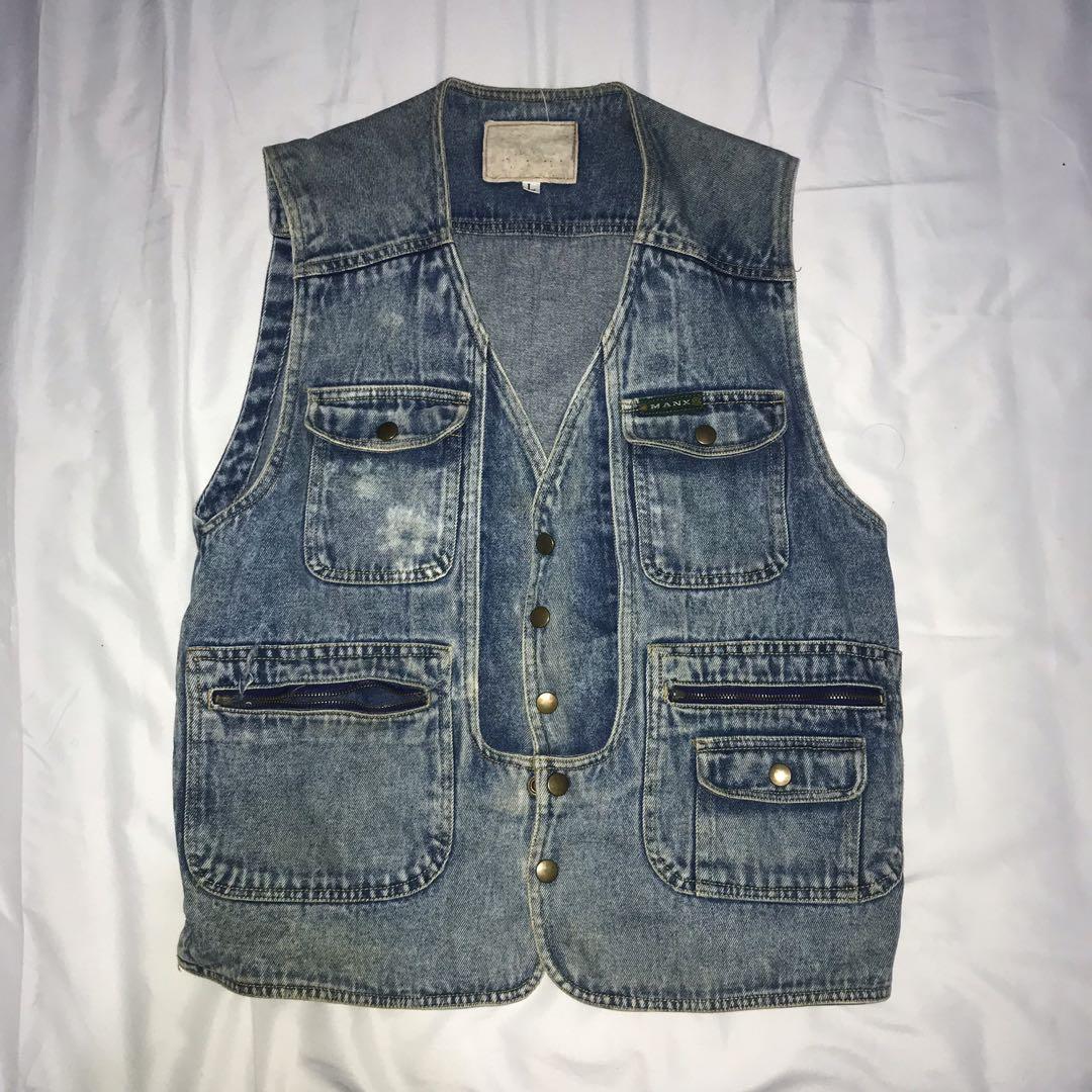 Vintage Denim Vest (Rompi Denim 