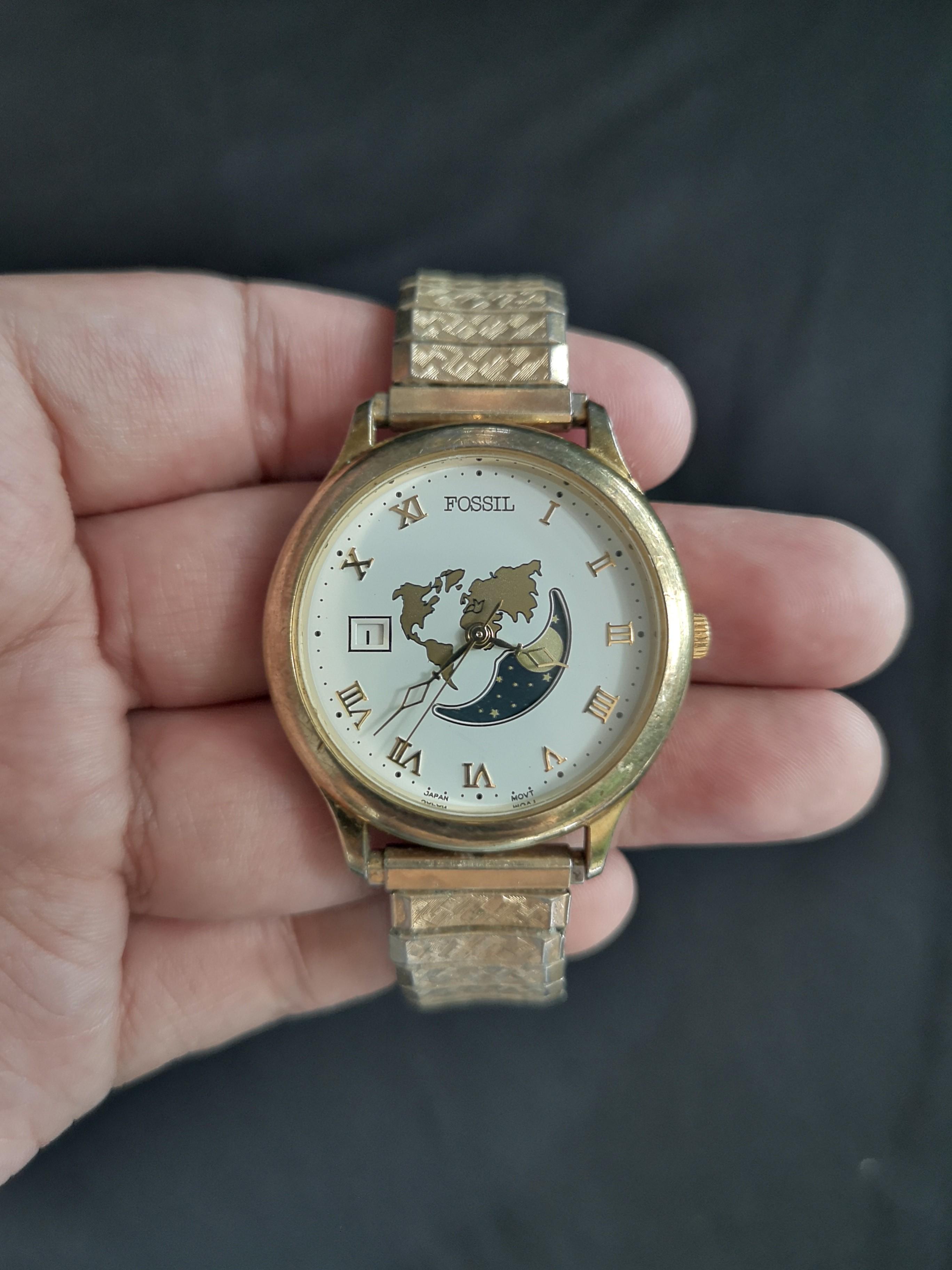 Fossil moon phase watch sale