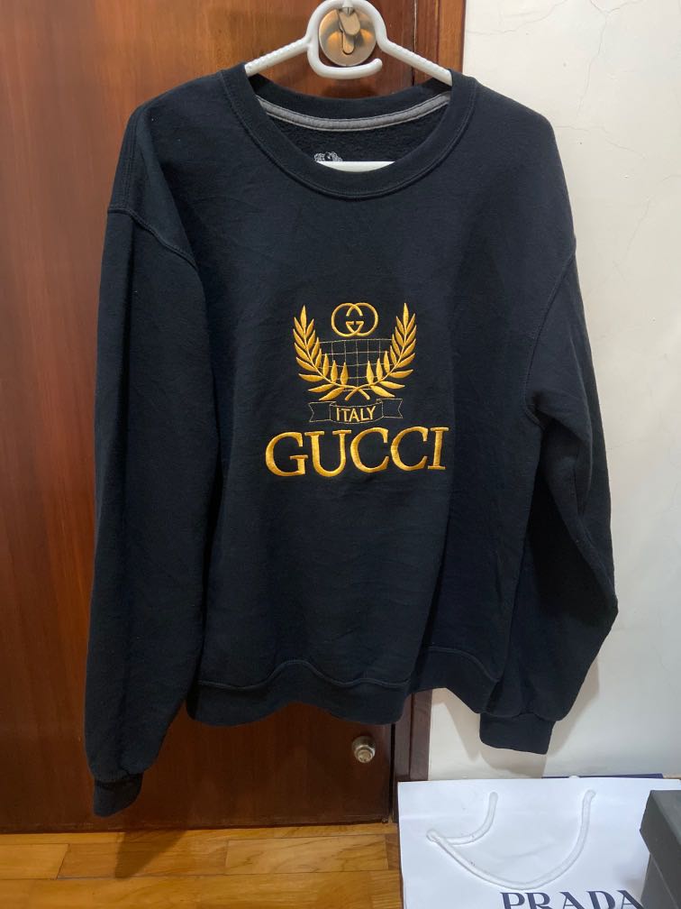 authentic vintage gucci sweatshirt