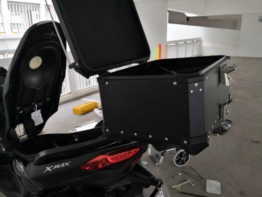 Free installation XMAX box rack bundle package Aluminium top box heavy