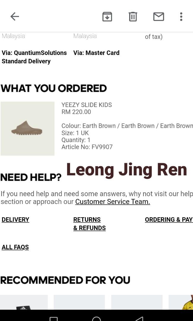 kid yeezys size 1