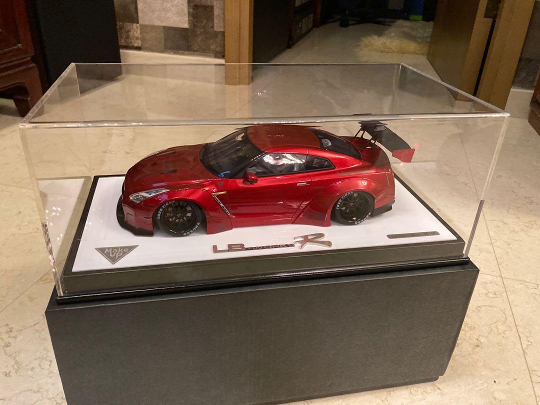 1 18 Make Up Lb Works Nissan R35 Gtr Candy Red 玩具 遊戲類 玩具 Carousell