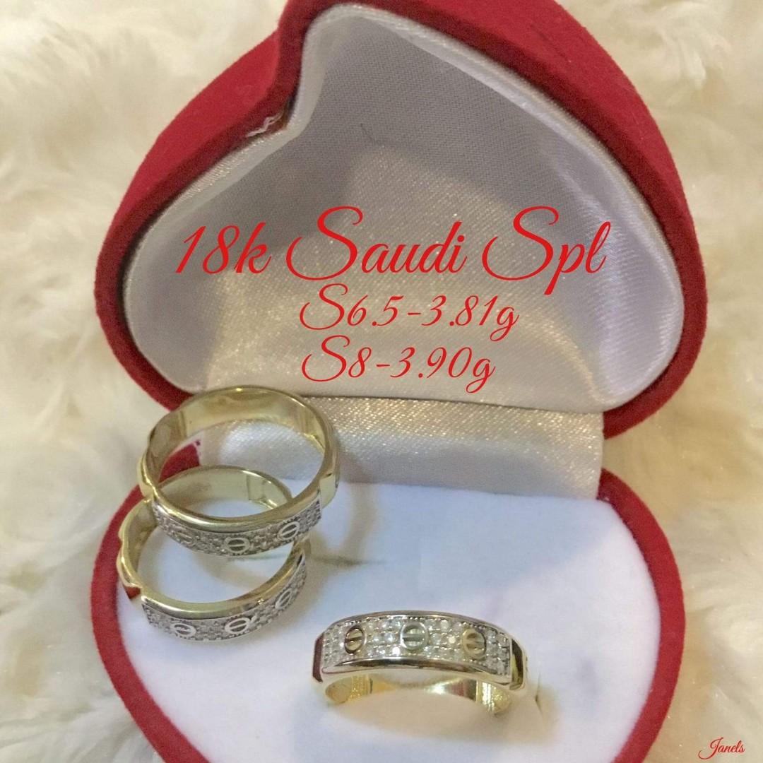 18K Saudi Gold Cartier Ring with Russian Stone VVVSPL Branded Women s Fashion Jewelry Organizers Rings on Carousell
