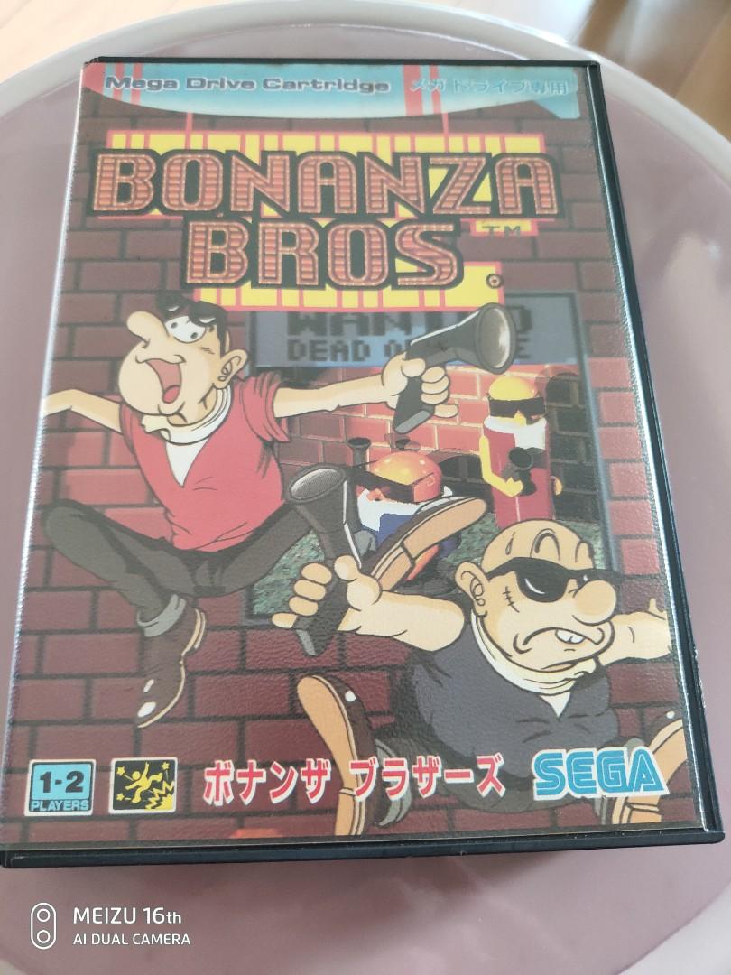 1991年日本製版SEGA Mega Drive遊戲 Bonanza Bros 肥瘦大盗, 電子遊戲, 電子遊戲, Nintendo 任天堂