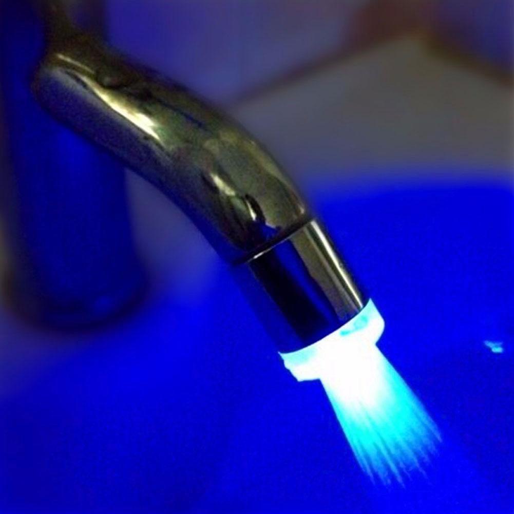7 Led Color Faucet Light Discoloration Luminous Steel Stain Tap Water