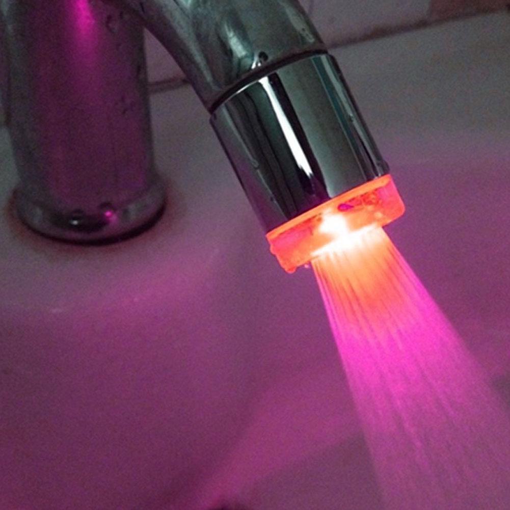 7 Led Color Faucet Light Discoloration Luminous Steel Stain Tap Water