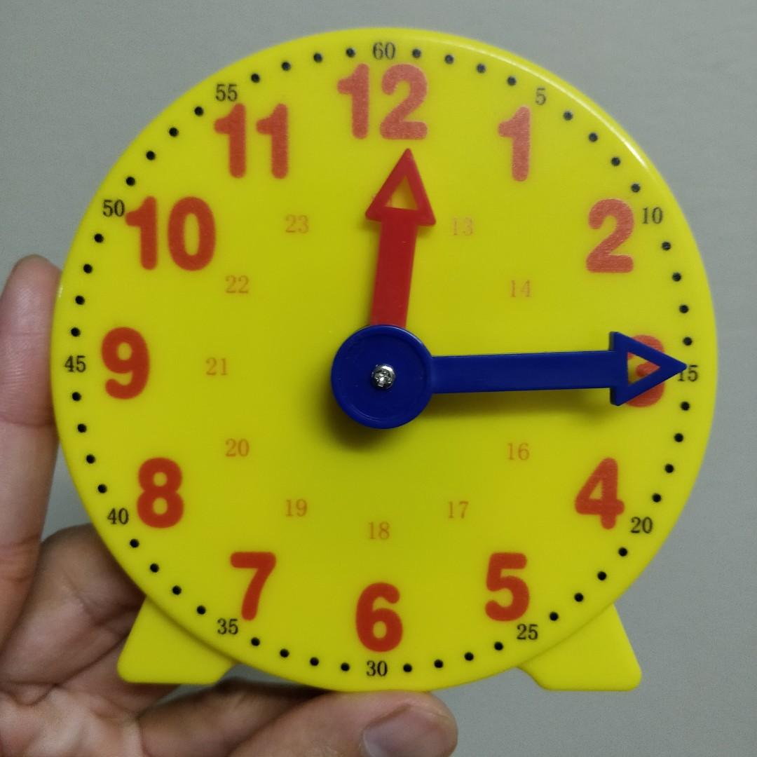 Montessori Plastic Toys Baby Clock Jam Masa Time Preschool Educational Teaching Aids Toys For Children Bbm Toys Games Other Toys On Carousell