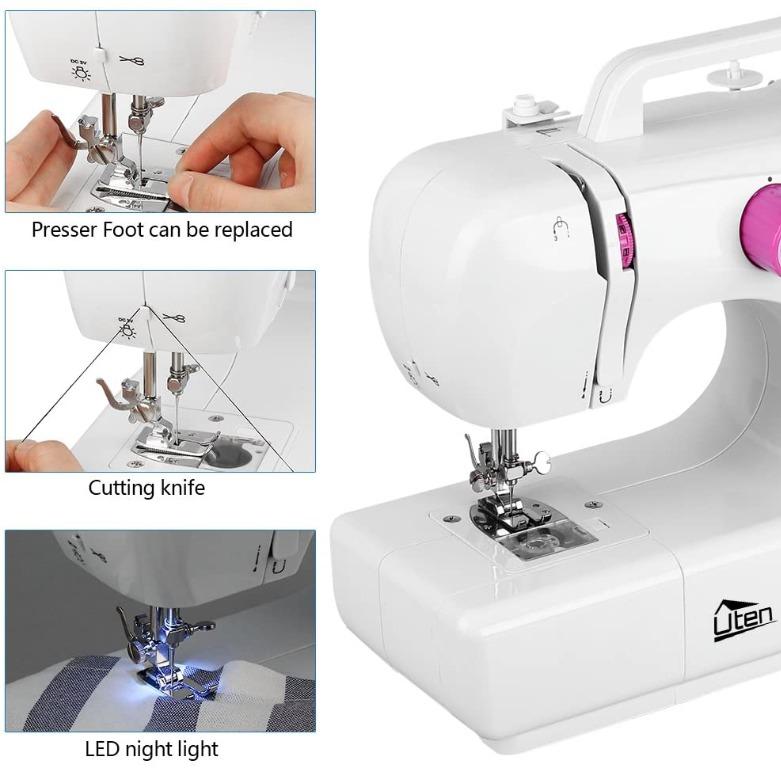 A82 Uten Electric Sewing Machine Small Sewing Tool Double Thread 2
