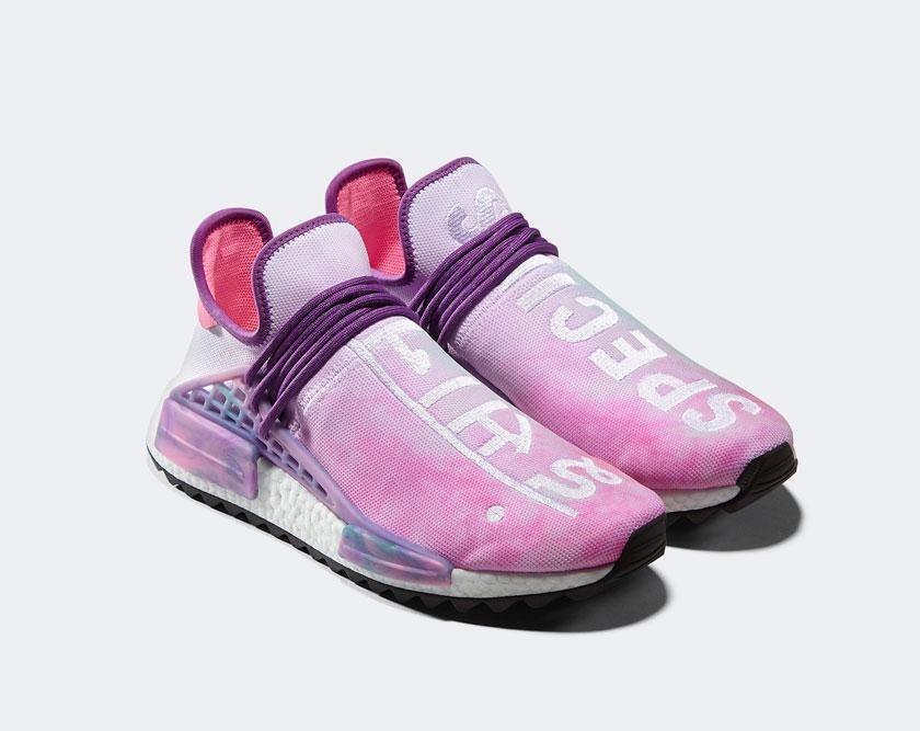 pink adidas human race