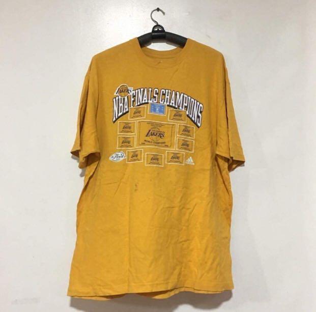 Adidas Los Angeles Lakers Nba Finals Shirt Men S Fashion Clothes Tops On Carousell
