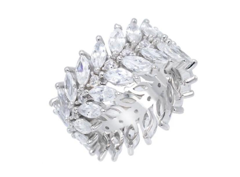 Adina s Jewels Double Row CZ Ring as seen on Tiffany Young