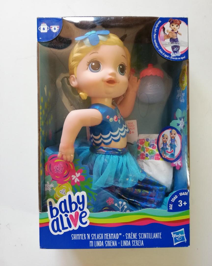 baby alive shimmer n splash mermaid