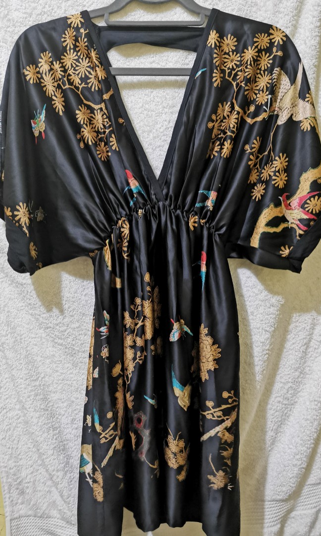 Backless kimono dress shop