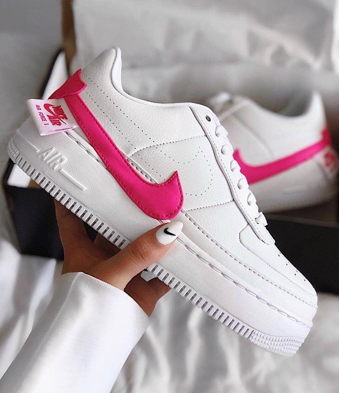 nike air force one neon pink