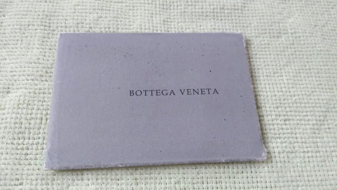 Bottega veneta shop authenticity card